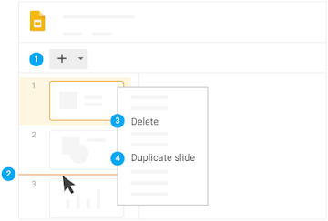 Add and organize Google Slides