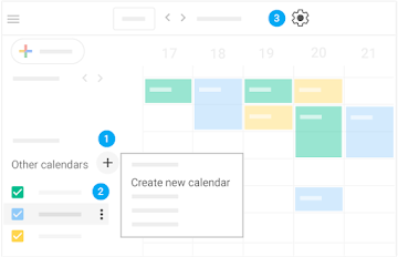 Add and customize calendars in Google Calendar