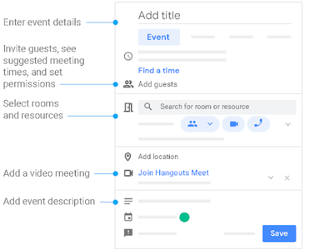 Create an event in Google Calendar
