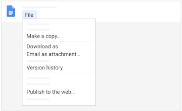 Work with different versions of your Google Docs.