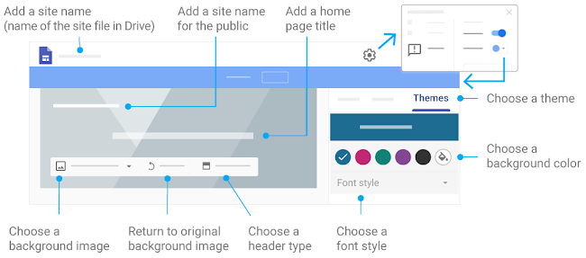 Customize your Google Site and home page